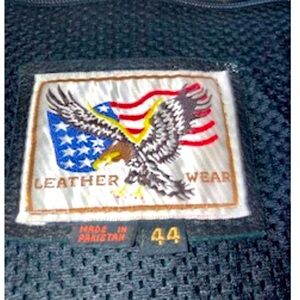 Brand: Leather wear. Heavy leather bike jacket size 44